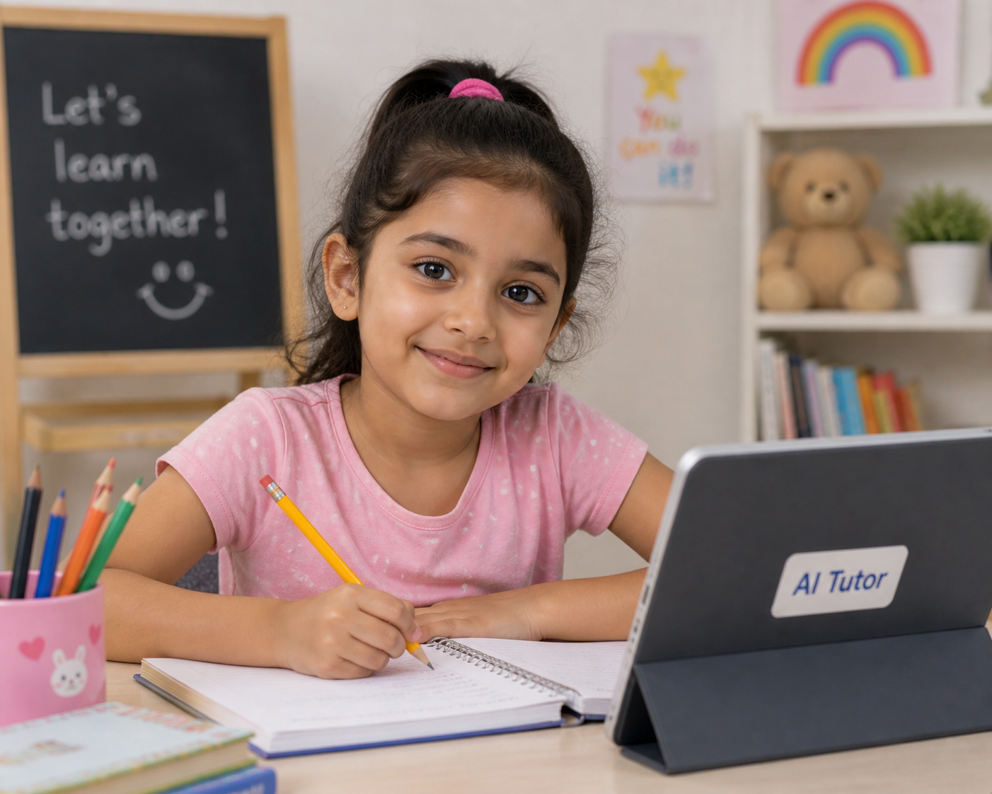 Student learning on Raah Teach